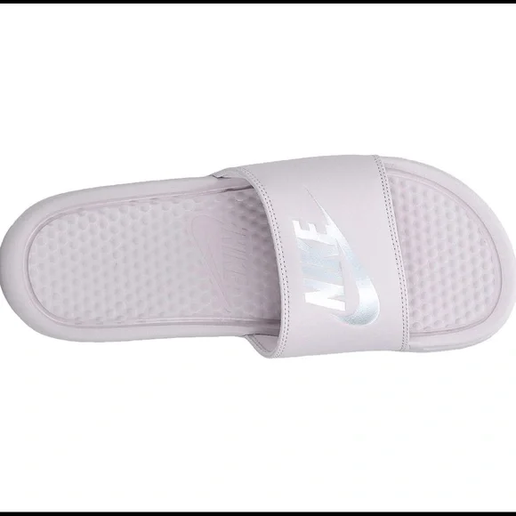 Size 7 - Nike Slides - Particle Rose/Metallic Silver - Picture 2 of 7